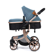 Meilleure poussette bébé système de voyage personnalisé poussette bébé de luxe avec lucarne en maille ventilée toutes saisons